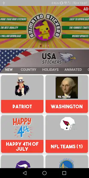 Play USA Stickers For Whatsapp  and enjoy USA Stickers For Whatsapp with UptoPlay