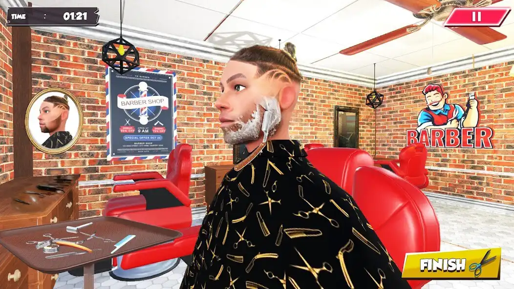 Play US Barber Shop Hair Tattoo Cut as an online game US Barber Shop Hair Tattoo Cut with UptoPlay