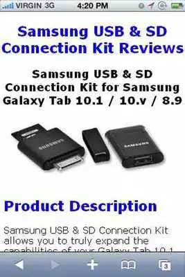 Play USB SD Connection Kit Reviews