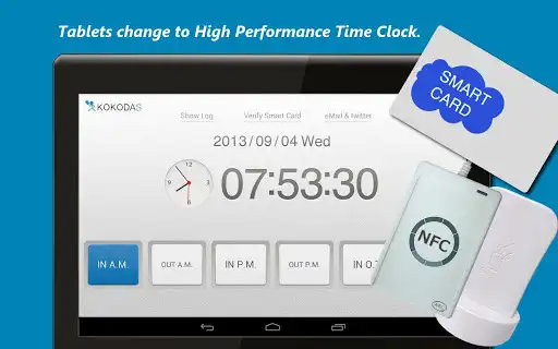 Play APK USB TimeClock  Free!  and enjoy USB TimeClock  Free! with UptoPlay com.kokodas.kokotime_recorder