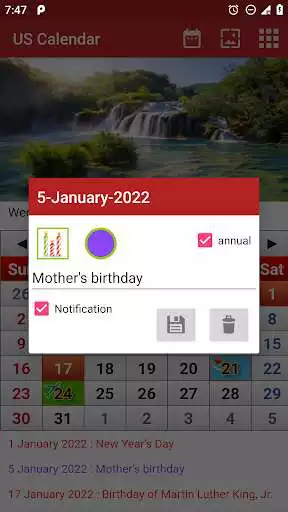 Play US Calendar 2022 as an online game US Calendar 2022 with UptoPlay