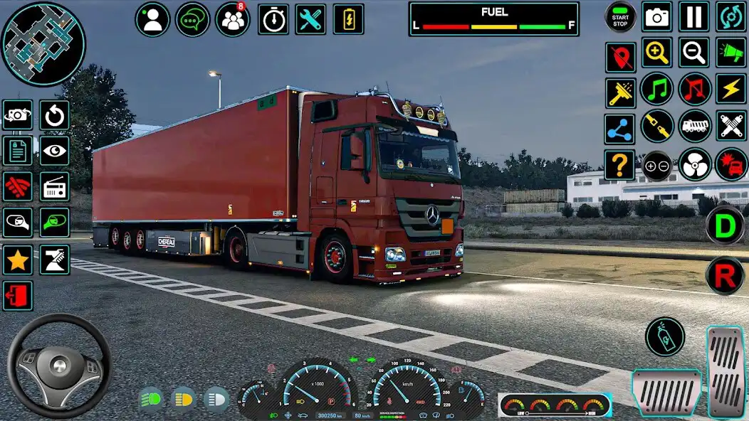 Play US Cargo Truck Simulator 3D as an online game US Cargo Truck Simulator 3D with UptoPlay