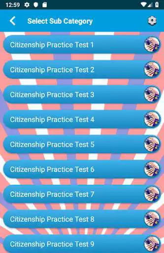 Play US Citizenship Test 2019 as an online game US Citizenship Test 2019 with UptoPlay