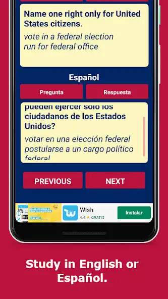 Play US Citizenship Test 2022 EN/ES as an online game US Citizenship Test 2022 EN/ES with UptoPlay