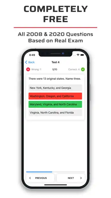 Play US Citizenship Test 2023 as an online game US Citizenship Test 2023 with UptoPlay