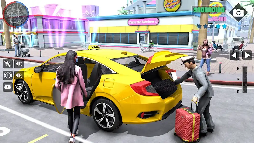 Play US City Taxi Driving Simulator as an online game US City Taxi Driving Simulator with UptoPlay