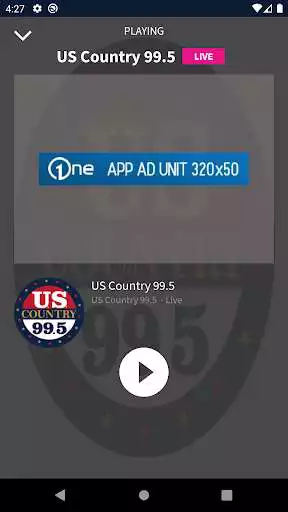 Play US Country 99.5 as an online game US Country 99.5 with UptoPlay