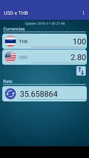 Play APK US Dollar to Thai Baht  and enjoy US Dollar to Thai Baht with UptoPlay conversor.conversaotaxasbasico.usdthb