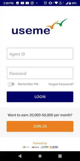 Play Useme Partner: AePS, DMT, Recharge, BillPay, mATM as an online game Useme Partner: AePS, DMT, Recharge, BillPay, mATM with UptoPlay