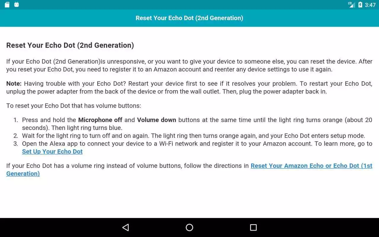 Play User Guide for Amazon Echo Dot