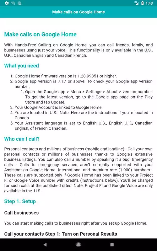 Play User Guide for Google Home Mini
