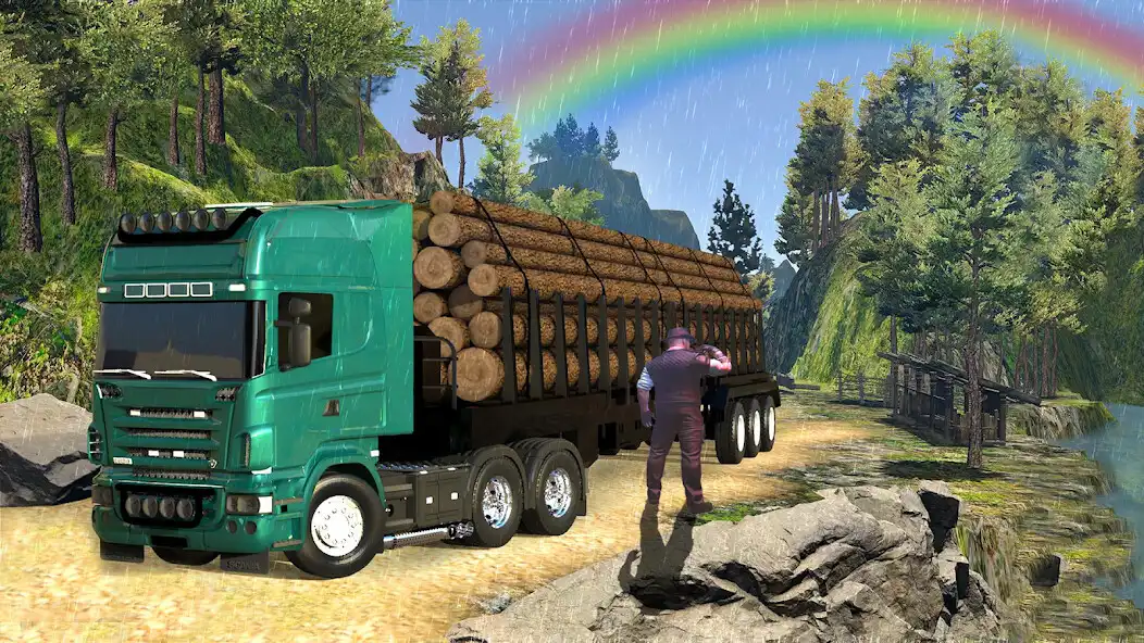 Play US Euro Cargo Truck Games 3D as an online game US Euro Cargo Truck Games 3D with UptoPlay