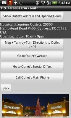 Play US Factory Outlets: Demo App