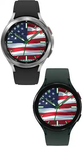 Play US Flag Animated Watch Face as an online game US Flag Animated Watch Face with UptoPlay