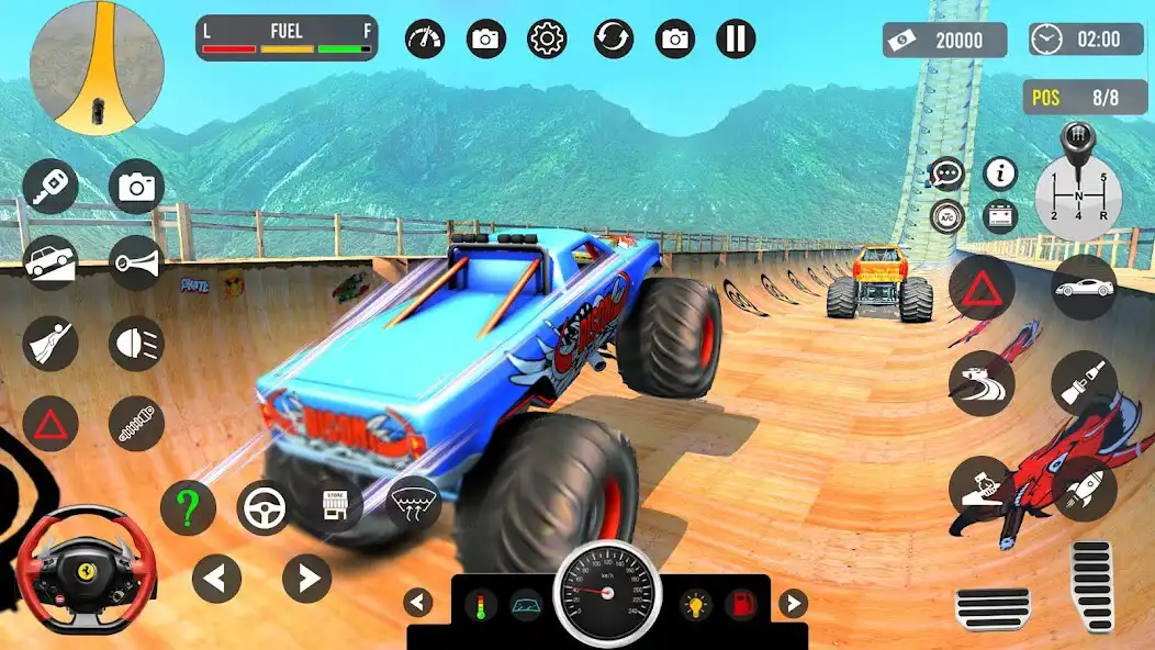 Play US Monster Truck Stunt Master as an online game US Monster Truck Stunt Master with UptoPlay