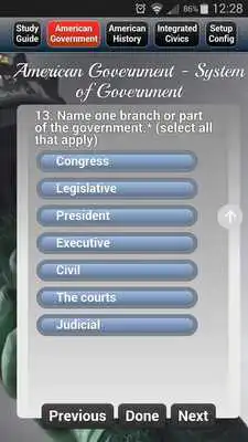Play US Naturalization Study Guide