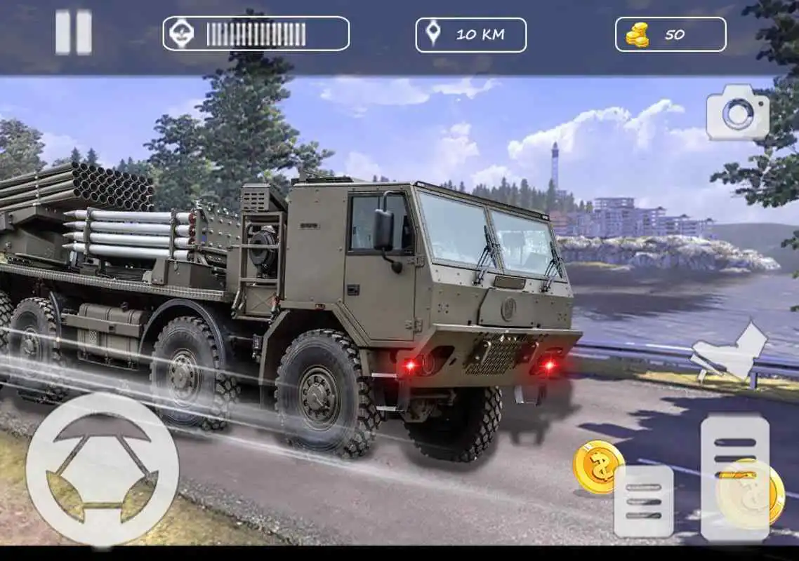 Play US Offroad Army Truck