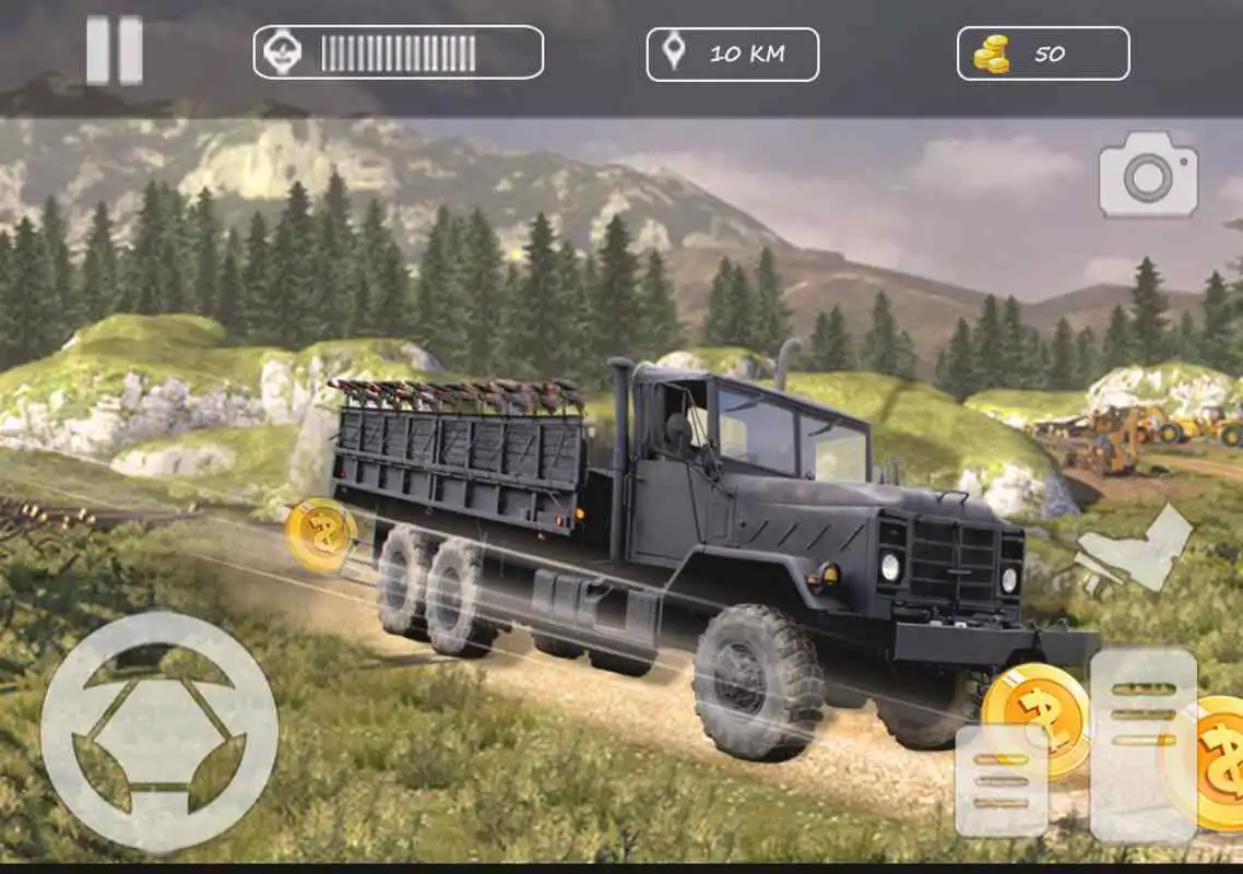 Play US Offroad Army Truck