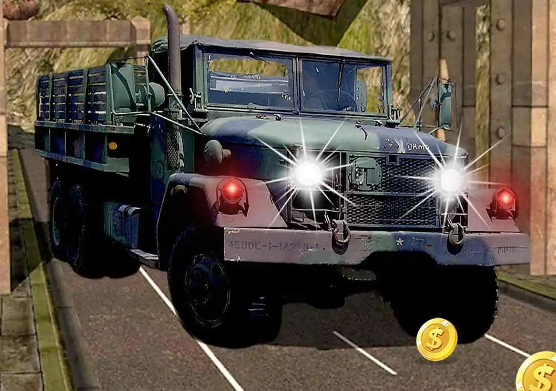 Play US Offroad Army Truck