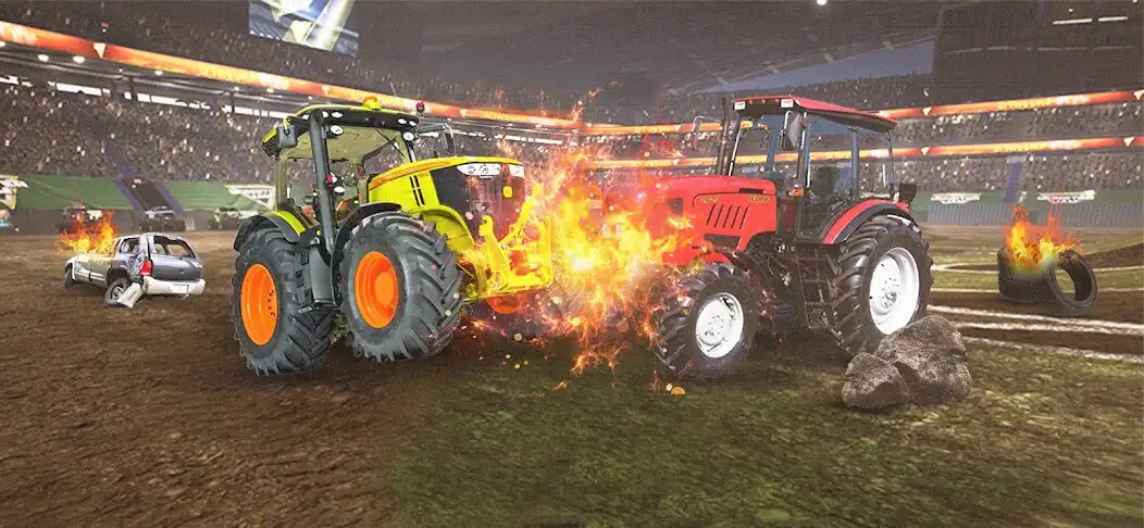 Play us offroad tractor racing game as an online game us offroad tractor racing game with UptoPlay