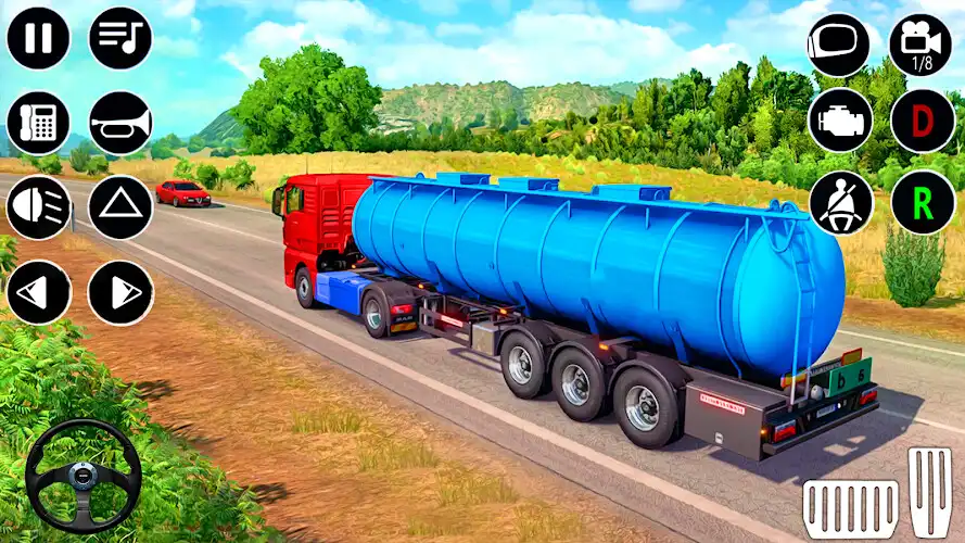 Play US Oil Tanker Truck Games 3d as an online game US Oil Tanker Truck Games 3d with UptoPlay