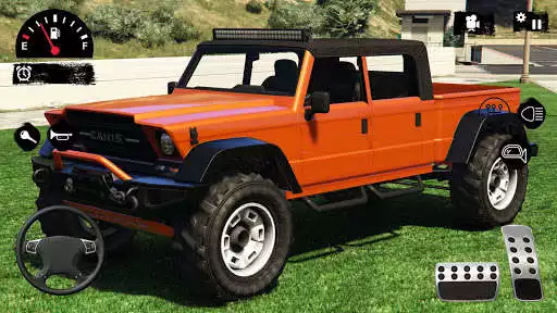 Play US Pickup Jeep Offroad Driving Simulator 2021 as an online game US Pickup Jeep Offroad Driving Simulator 2021 with UptoPlay