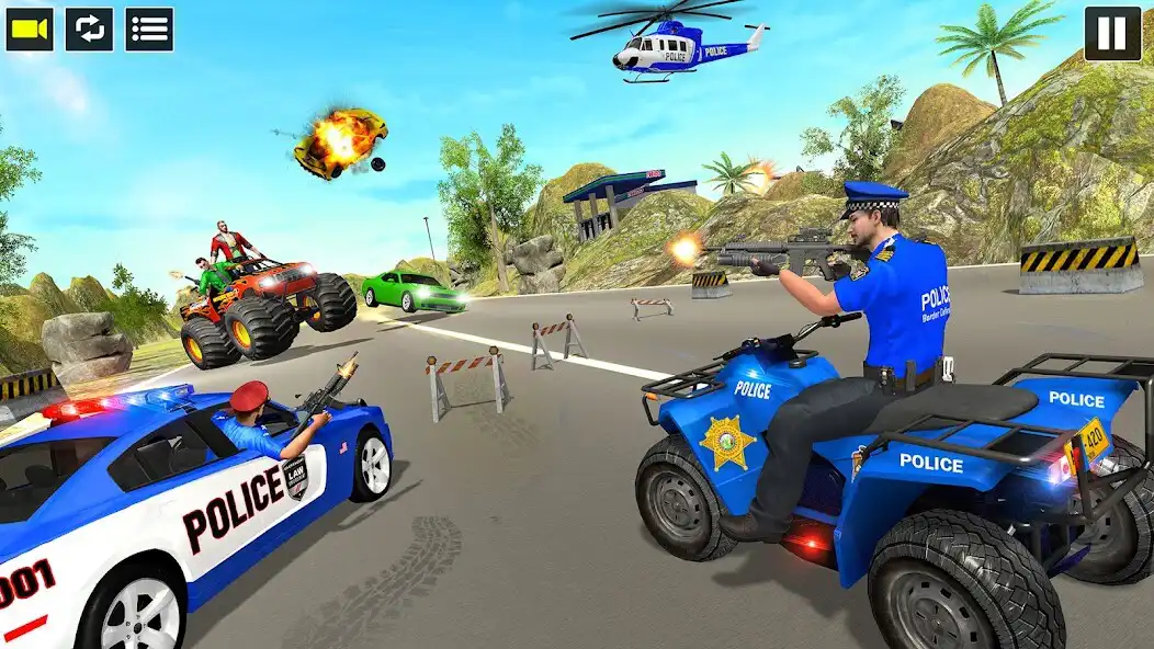 Play US Police ATV Quad Bike Games as an online game US Police ATV Quad Bike Games with UptoPlay