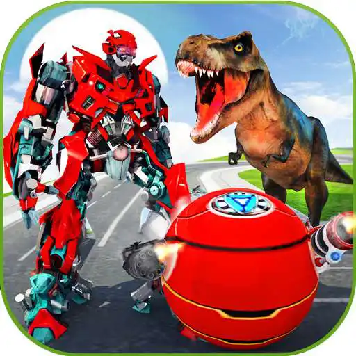 Free play online US Police Ball Robot Transform VS Wild Dino Attack  APK