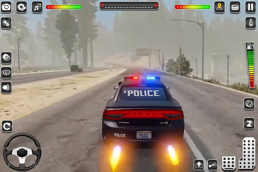 Play US Police Car Games 2020 as an online game US Police Car Games 2020 with UptoPlay