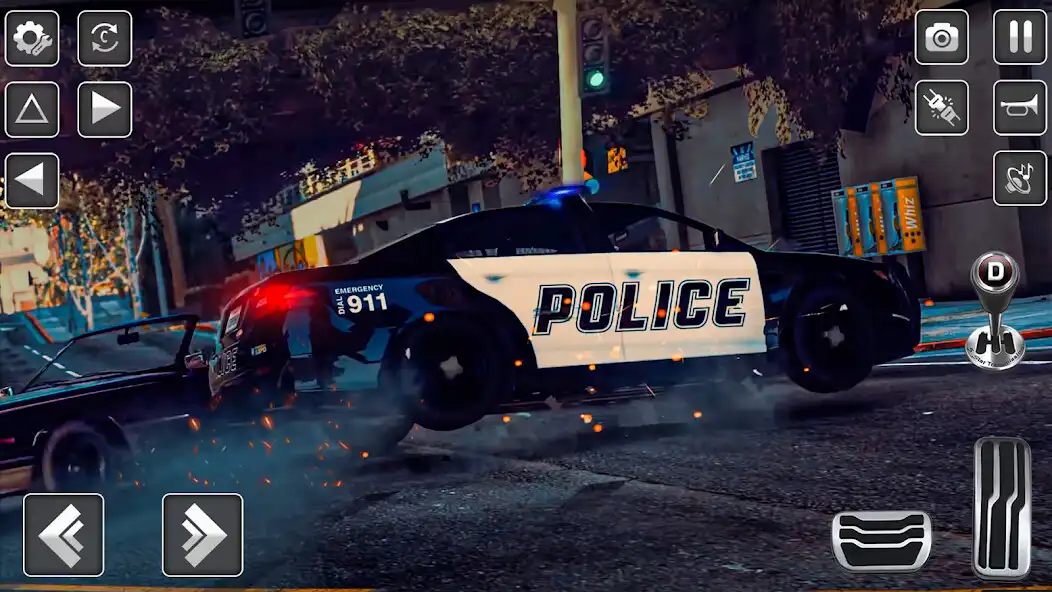Play US Police Car Games 3d 2022 as an online game US Police Car Games 3d 2022 with UptoPlay