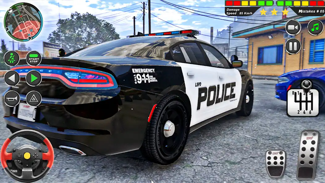 Play US Police Car Parking - King as an online game US Police Car Parking - King with UptoPlay