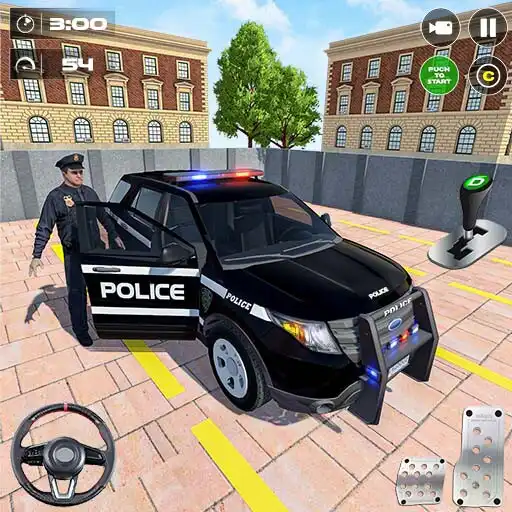 Play US Police Car Parking Sim 3D APK