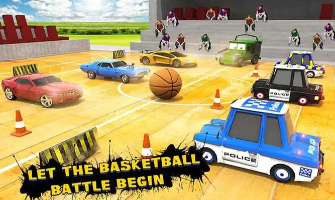 Play Us Police Drift Car Stunt Driving Basketball Boy!