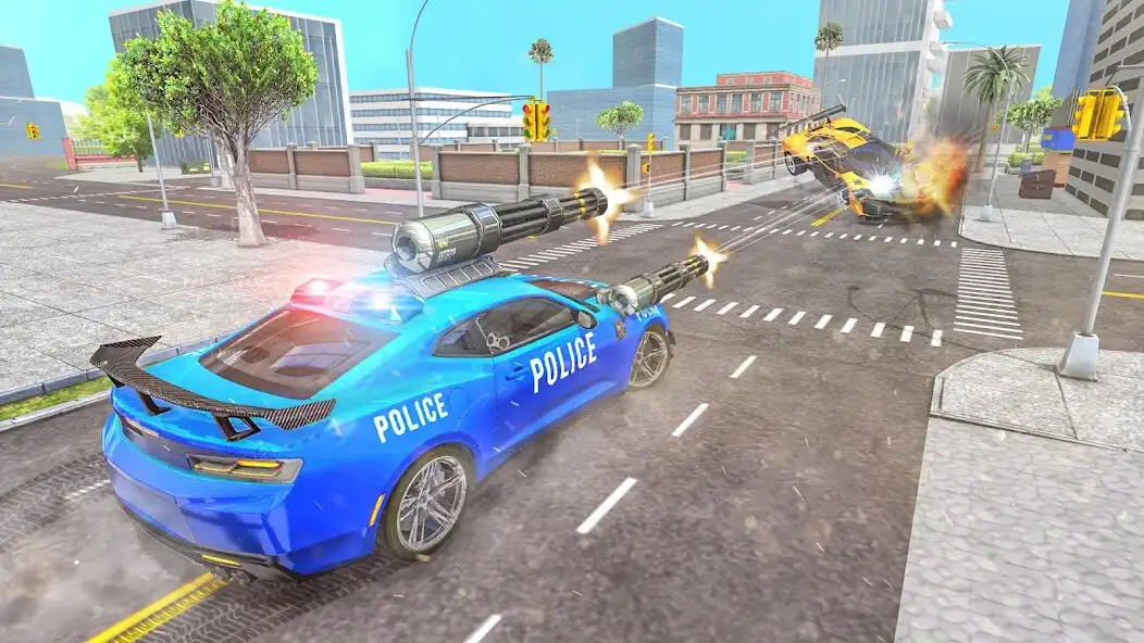 Play US Police Flying Car Fighting Games as an online game US Police Flying Car Fighting Games with UptoPlay