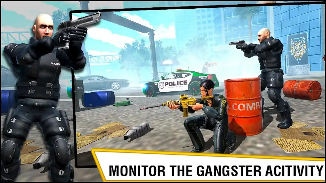 Play US Police Hero VS Vegas Gangster Crime Battle as an online game US Police Hero VS Vegas Gangster Crime Battle with UptoPlay