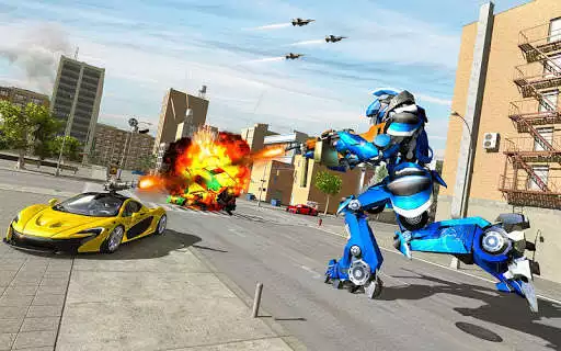 Play US Police Monster Truck Robot as an online game US Police Monster Truck Robot with UptoPlay