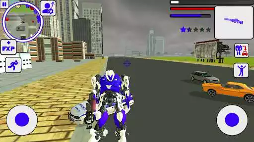 Play US Police robot car transform as an online game US Police robot car transform with UptoPlay