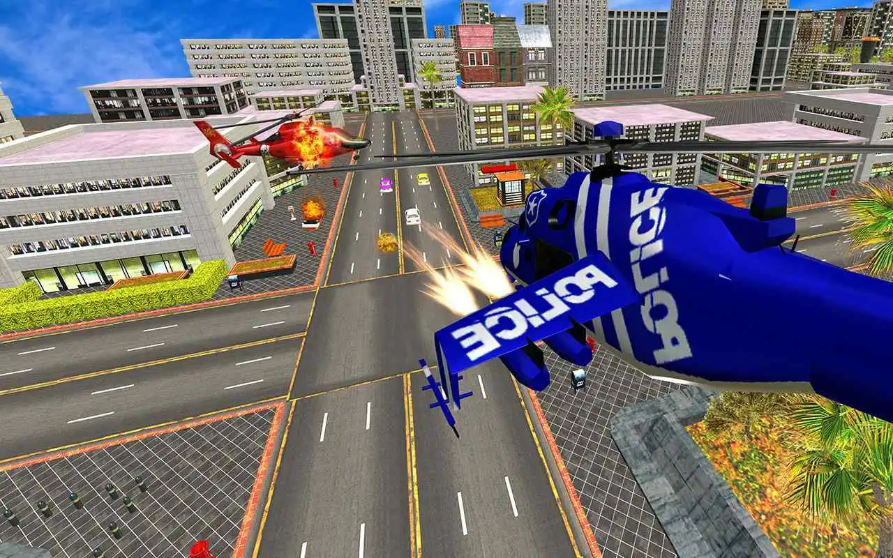 Play US Police Robot Transform Helicopter