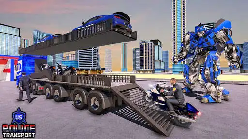 Play US Police Robot Transform - Police Plane Transport Play US Police Robot Transform - Police Plane Transport