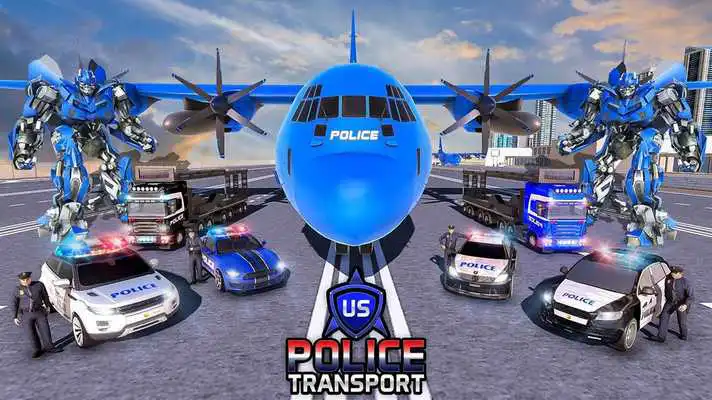 Play US Police Robot Transform - Police Plane Transport Play US Police Robot Transform - Police Plane Transport