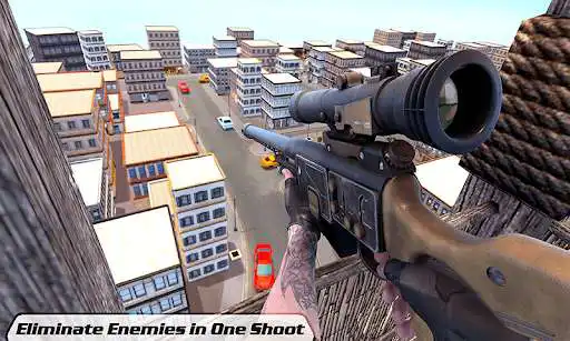 Play US Police Sniper Shooter Gangster Shooting Game as an online game US Police Sniper Shooter Gangster Shooting Game with UptoPlay