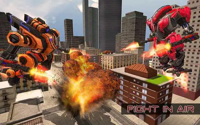 Play US Police Transform Robot Cop Fight