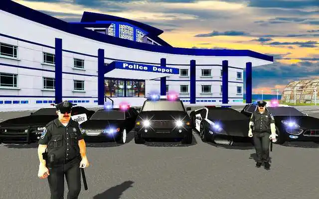 Play US Police Transporter: Hummer Car ATV Quad Bike