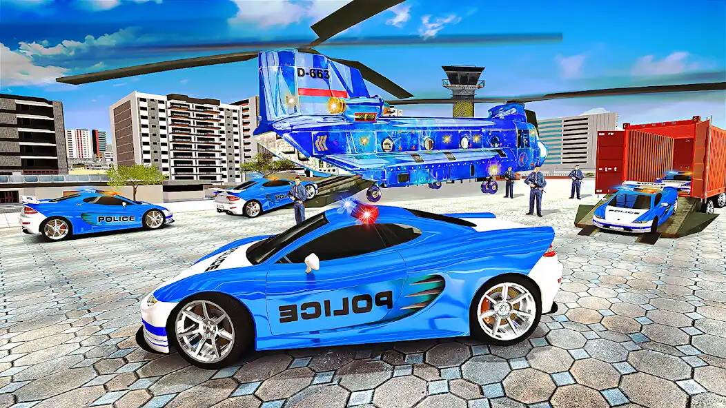 Play US Police Truck Transporter as an online game US Police Truck Transporter with UptoPlay