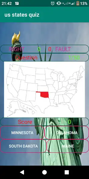 Play us states quiz - 50 us states   and enjoy us states quiz - 50 us states  with UptoPlay