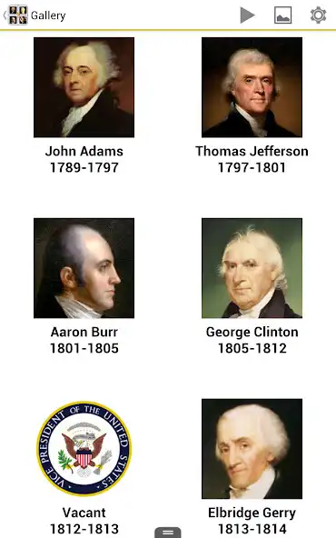Play U.S. Vice Presidents as an online game U.S. Vice Presidents with UptoPlay