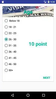 Play US Visa Point System