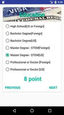 Play US Visa Point System