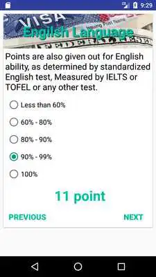 Play US Visa Point System