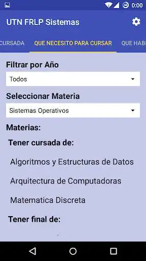 Play APK UTN FRLP Correlatividades (S)  and enjoy UTN FRLP Correlatividades (S) with UptoPlay com.utnfrlp.nicorz.utn_frlp_sistemas
